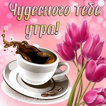 Открытка: чудесного тебе утра