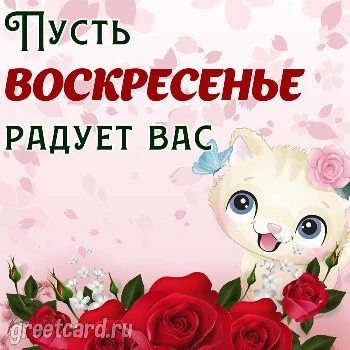 Скачать открытку с воскресеньем красивую Скачать открытку с воскресеньем красивую