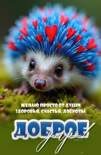 Милая открытка на весеннее утро