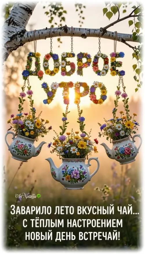 Необычные открытки с добрым утром и цветами