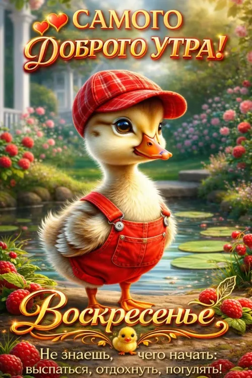 Весенний воскресный утренний птенец