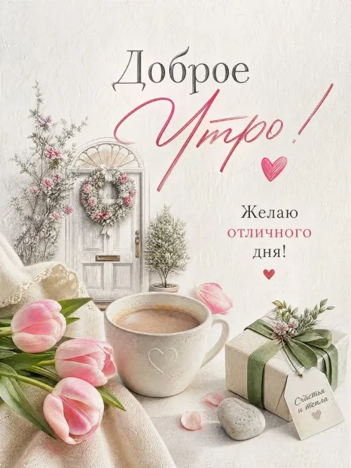 Прикольная открытка с добрым утром и кофе