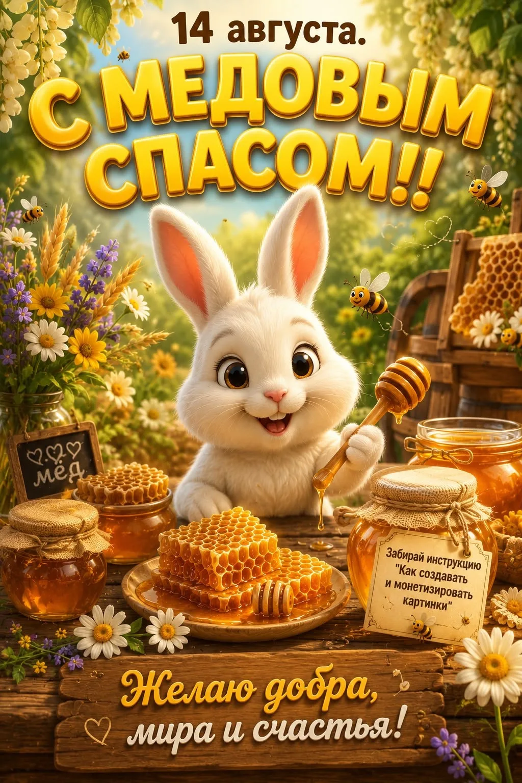 Медовый Спас с кроликом и медом