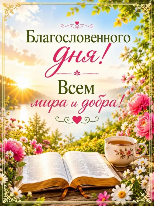 Весенний благословенный день с книгой и кофе