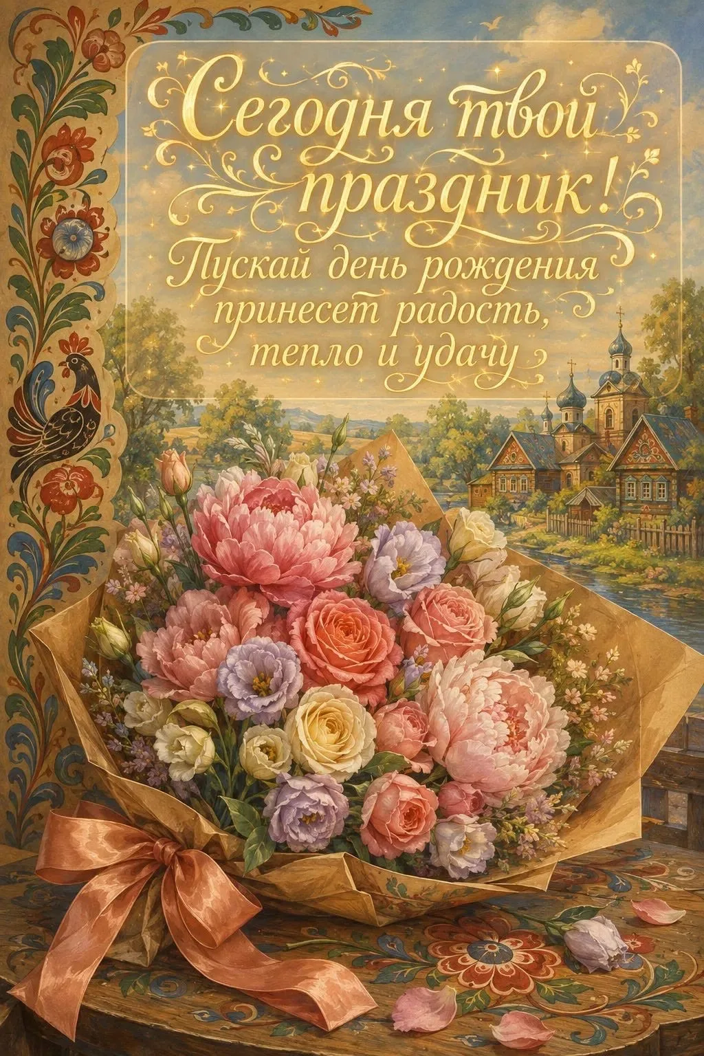 Сегодня твой праздник! Красивые открытки с днем рождения