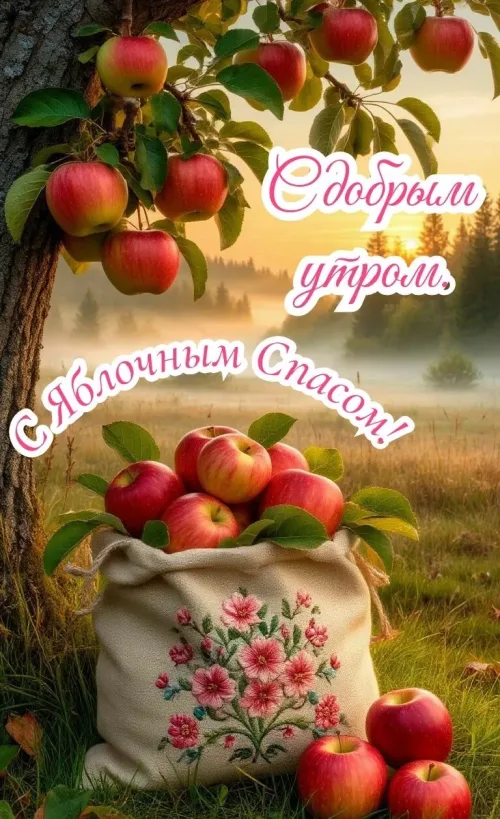 Яблочное утро с добрым утром