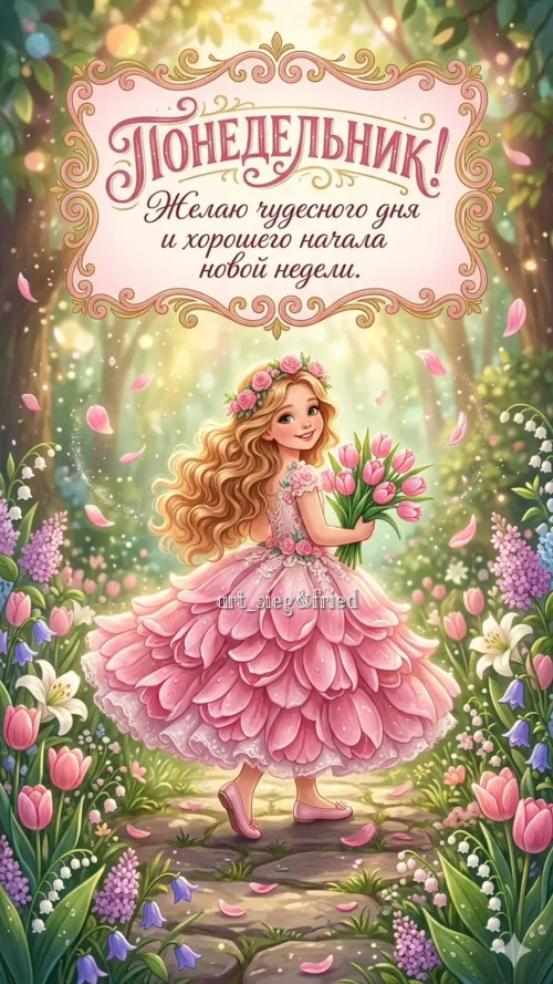 Понедельник! Чудесный день в цветущем саду