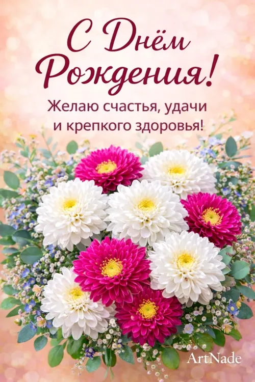 С Днём Рождения! Красивые цветы и пожелания