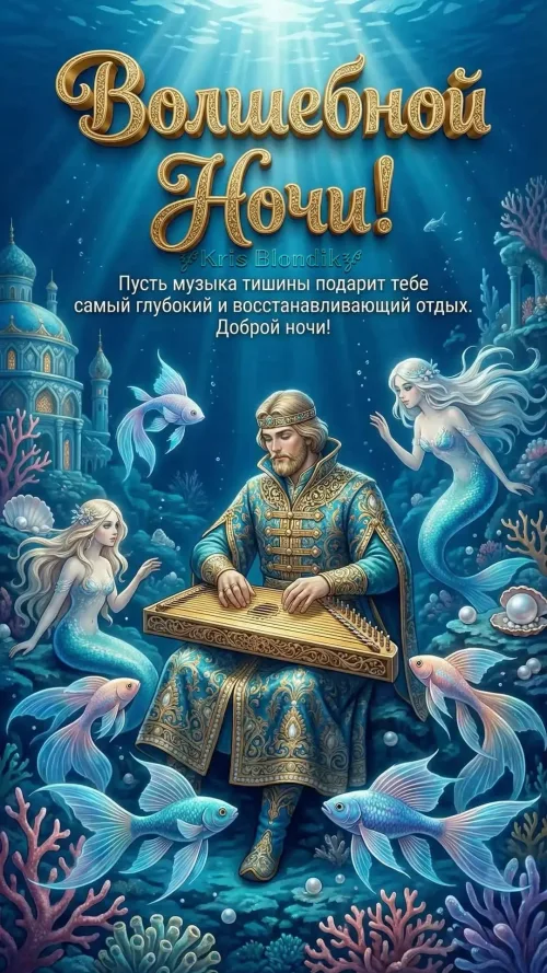 Музыка тишины: Волшебная Ночь с морскими сказочными персонажами