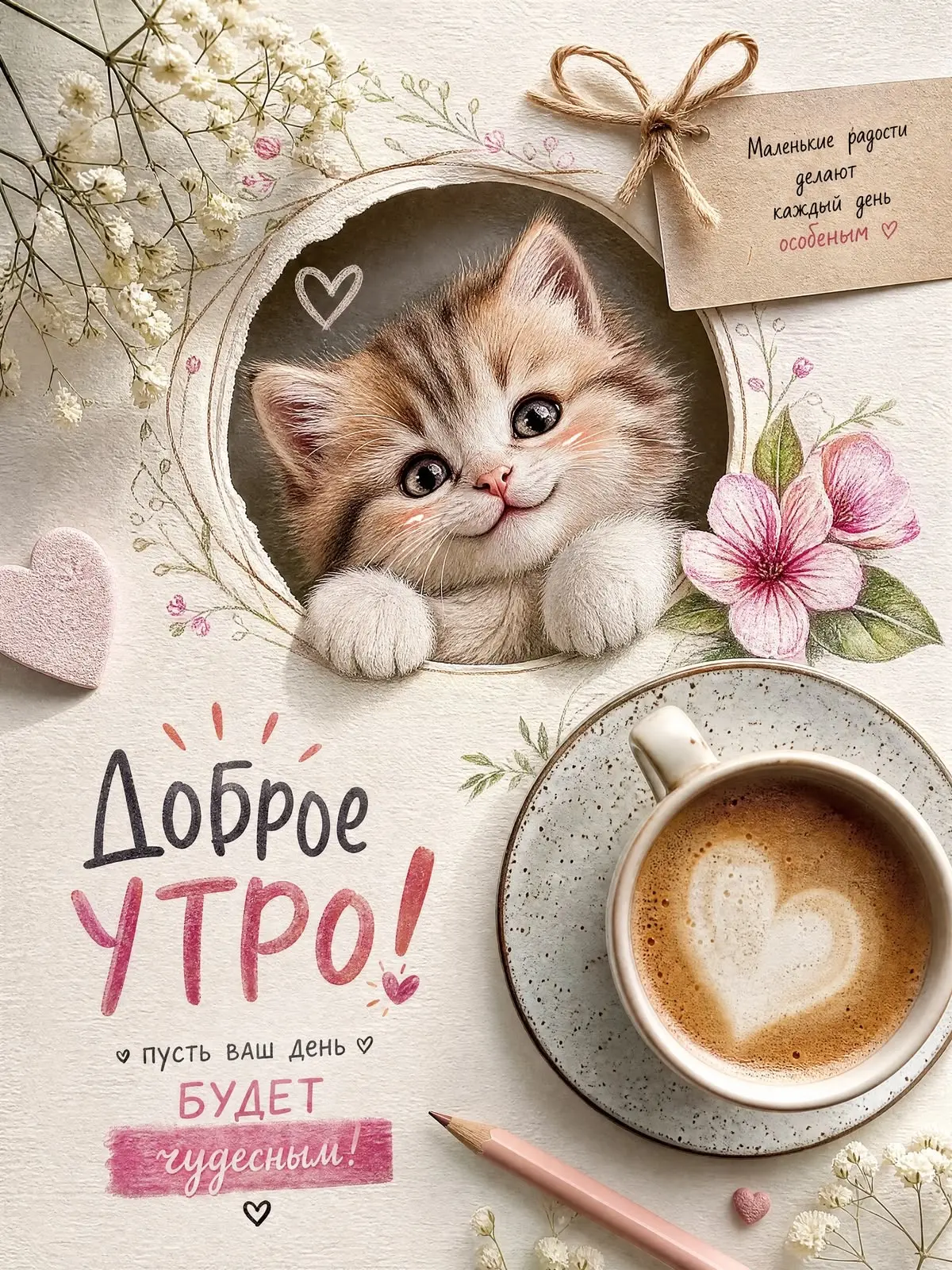 Доброе утро с кофе и котом