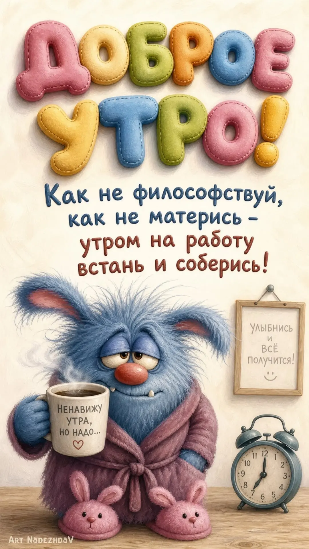 Прикольная открытка с добрым утром