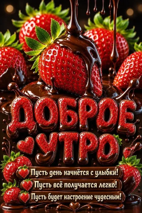 Доброе утро с ягодами и шоколадом