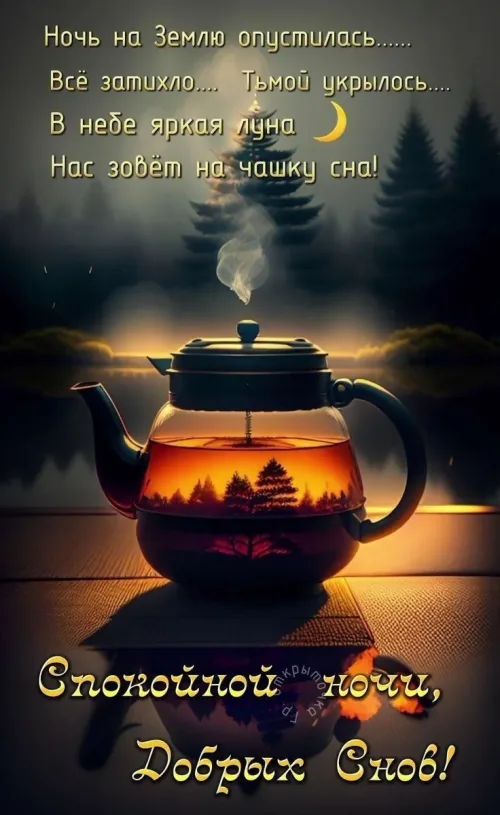 Спокойной ночи, дорогой! Чайник с луной