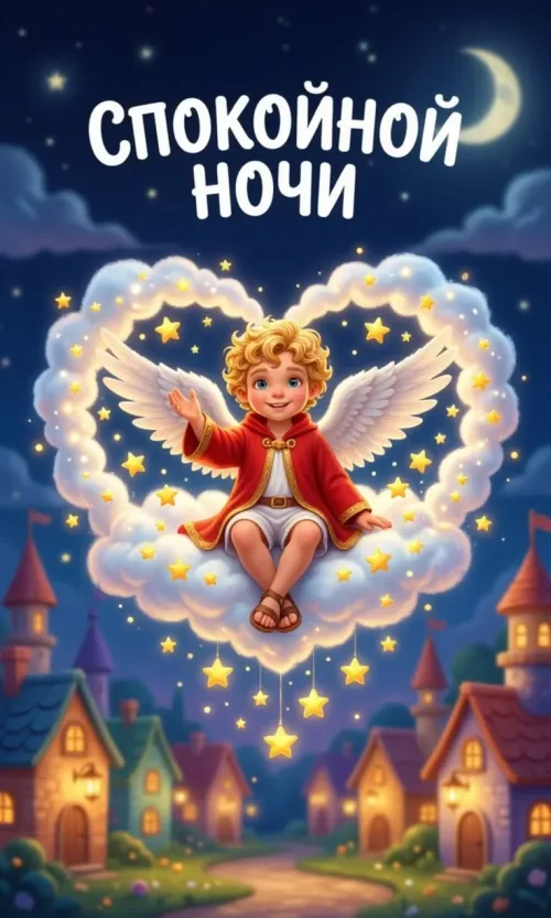 Спокойной ночи с крыльями и звездами