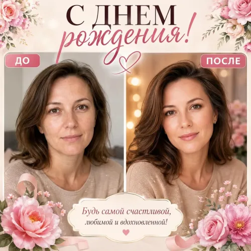 С Днем рождения! Красивые открытки для женщин