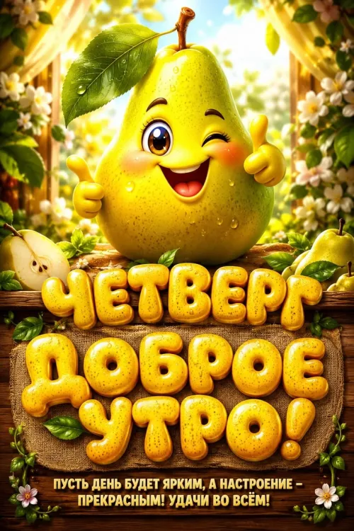 Открытка с добрым утром на четверг