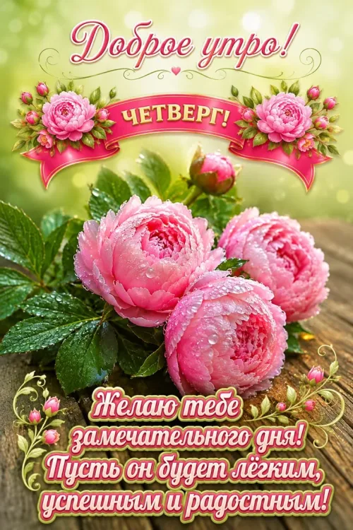 Доброе утро! Четверг! Поздравление с добрым утром
