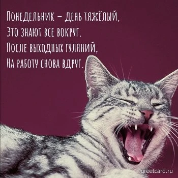 Доброго понедельника бесплатная открытка