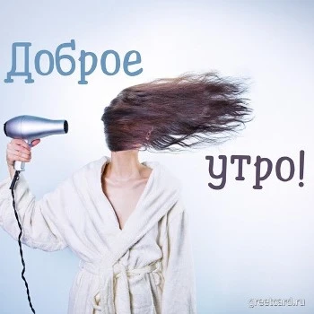 Замечательная картинка доброе утро с феном Замечательная картинка доброе утро с феном
